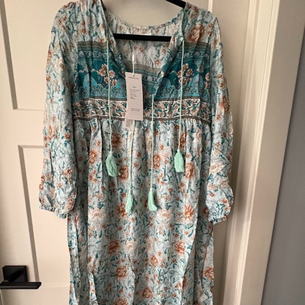 Boho Chic Sweet Casual Fashion Vibes Dresses for Women Medium- Brand WDYMS